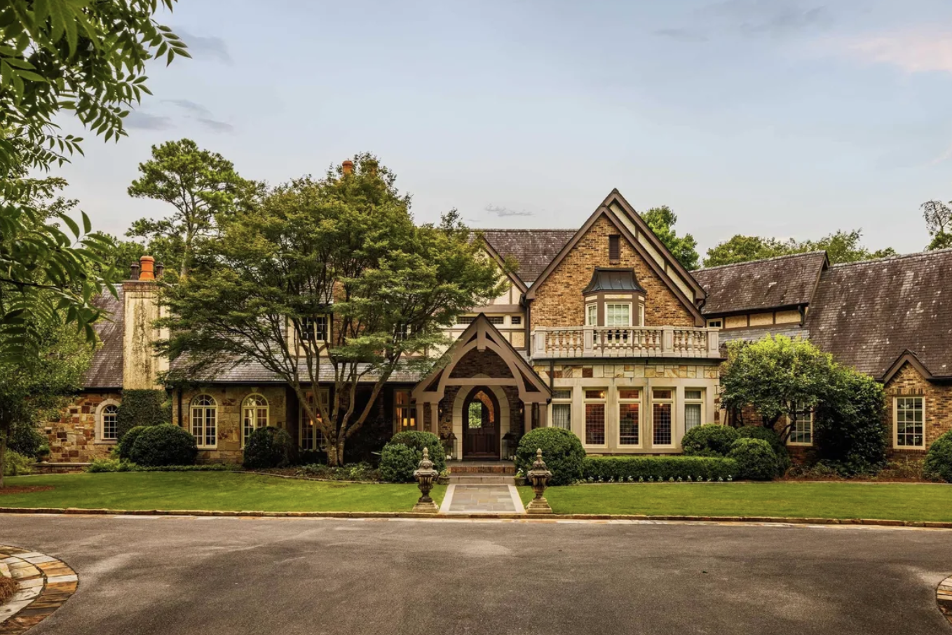 5-bedroom estate in Mountain Brook, Alabama asking $4.8M -- English Tudor architecture with mature landscaping on Abingdon Trail